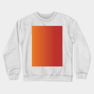 Brilliant Colors: Orange Transforms to Red Crewneck Sweatshirt